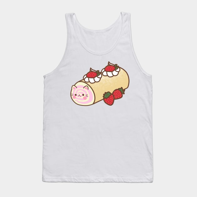 Swiss Roll Cake Tank Top by Miri Art